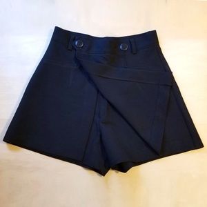 Wrap Style Black Skort